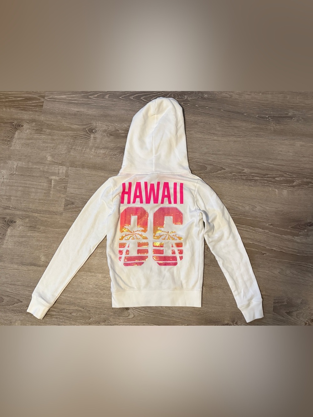 Victoria’s Secret PINK Collection Hawaii Exclusive 86 Sequin Palm Tree Hoodie